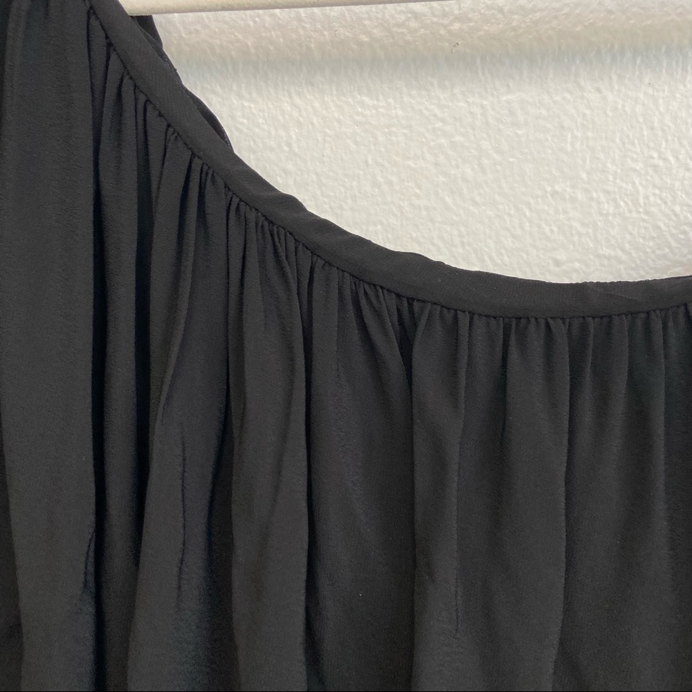 Zara Asymmetrical One Sleeve Flowy Blouse Size XL - Picture 5 of 16